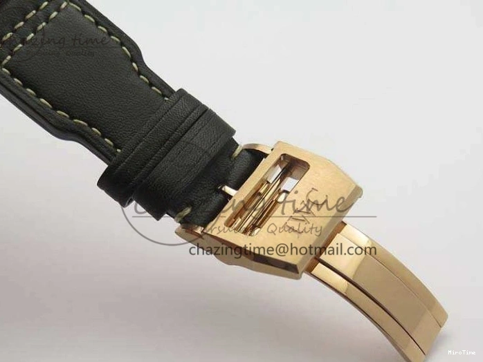 MIROTIME 1221 Popular Big Pilot Real PR IW502706 RG YLF 1:1 Best Edition Brown Dial On Calfskin Strap A 7223